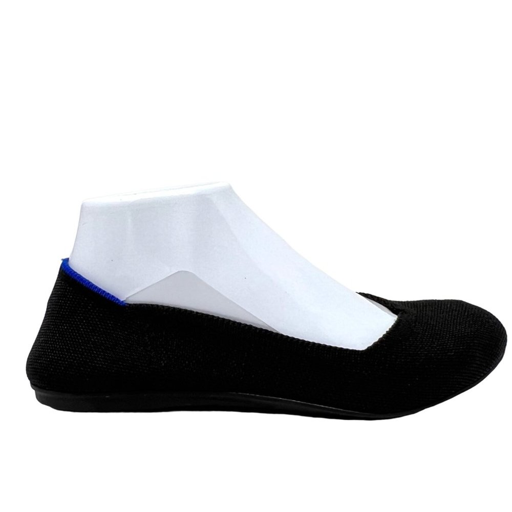 Rothy's The Flat Round Toe Solid Black Slip On Ba… - image 4